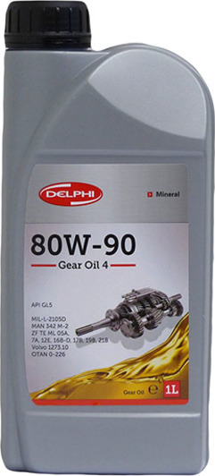 Трансмісійне масло DELPHI GEAR OIL 4 80W-90 1л